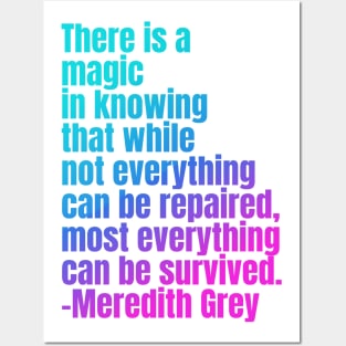 Most everything can be survived Posters and Art